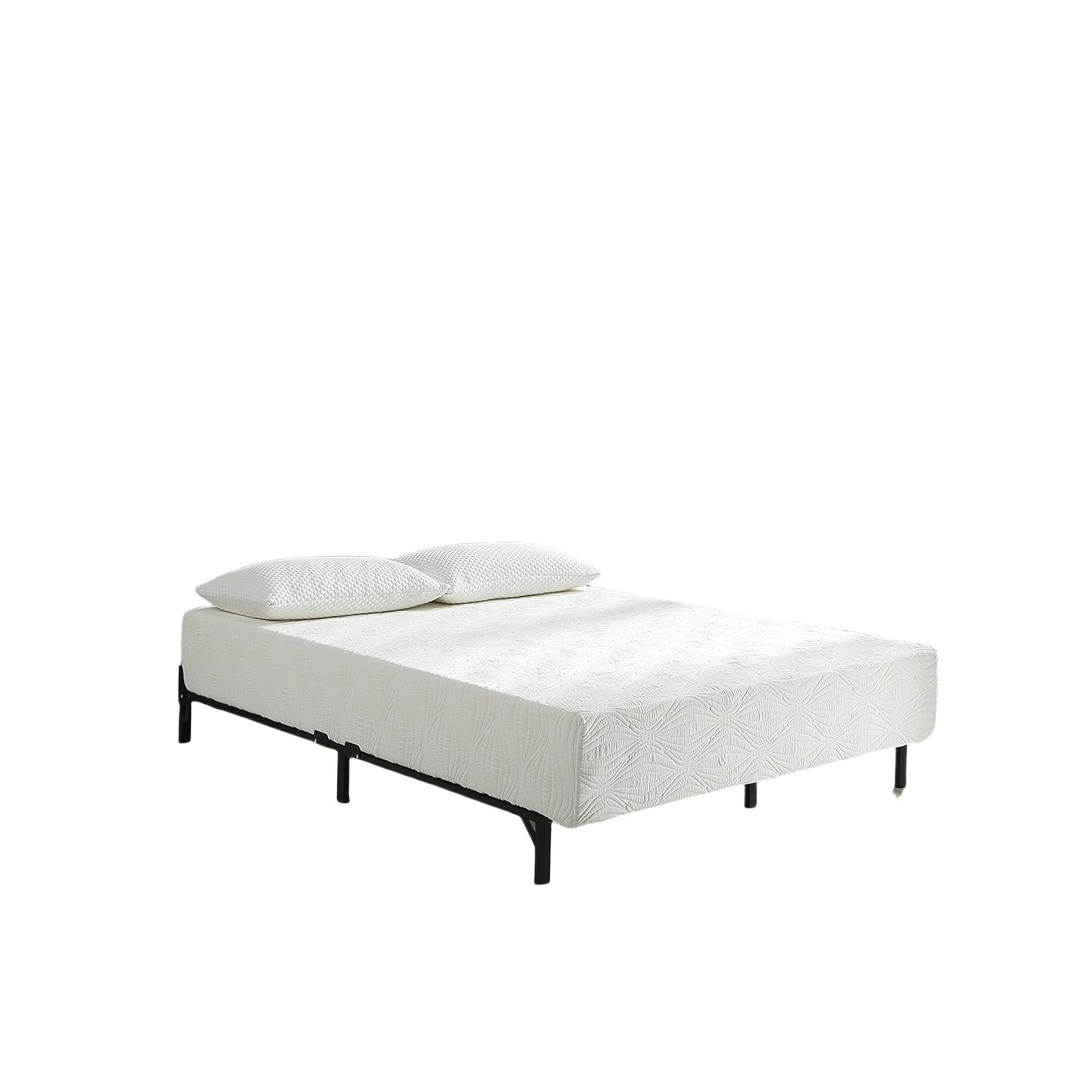 CHAMPFLAG Full Size Mattress 10 Inch Medium Firm, Gel Memory Foam, CertiPUR-US Certified, Cooling & Pressure Relief, Bed in a Box, White