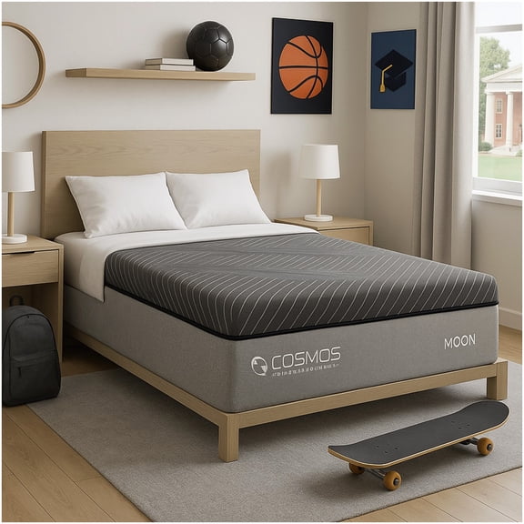 CHAMPFLAG Hybrid King Mattress, Medium Firm Gel Memory Foam and Innerspring, Edge Support, Motion Isolation, Bed-in-a-Box
