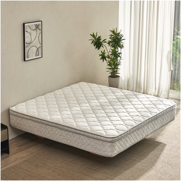 CHAMPFLAG King Size 12 Inch Cooling Gel Memory Foam Mattress, Hybrid Pocket Spring for Support, Motion Isolation, CertiPUR-US Certified