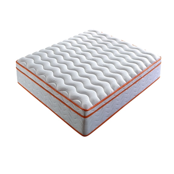 CHAMPFLAG King Size Mattress 10 Inch Hybrid, Medium Firm Feel, Gel Memory Foam, Pocket Coils for Support, Motion Transfer Isolation, Fiberglass-Free