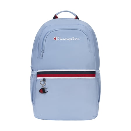 Champion Heritage Unisex Backpack with Laptop Compartment, Light Blue, 18 inch