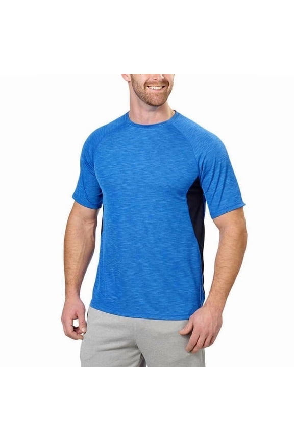 MEN'S Short Sleeve Active Tech Tee, Velvet Evening Heather, XL New with box/tags