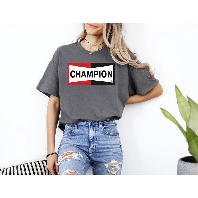 CHAMPION Retro Style Unisex Tshirt As Seen on Brad Pitt Cliff Booth Distressed Print Ideal gift The unisex soft style t shirt comfortable