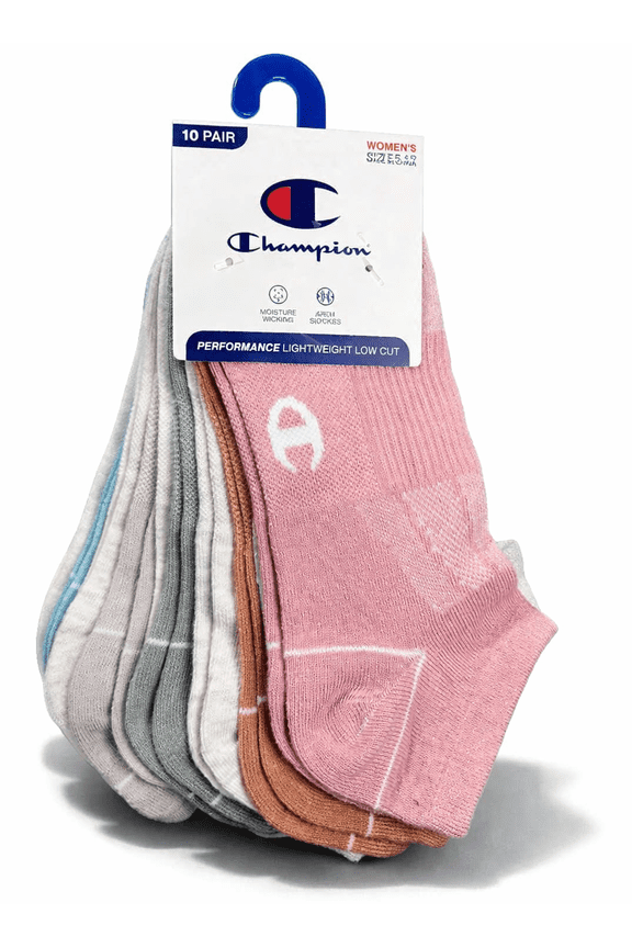 SOCKS WOMEN'S - LOW CUT - 263 MULTICOLORED - SHOE SZ 4-10 PACK 10