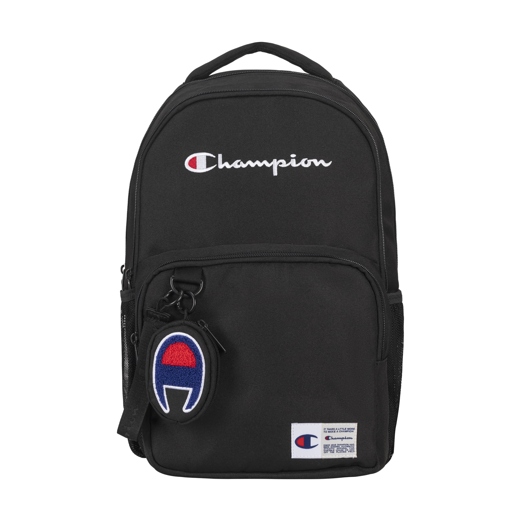Champion Unisex 18" Theory Backpack with Padded Carry Handle, Black