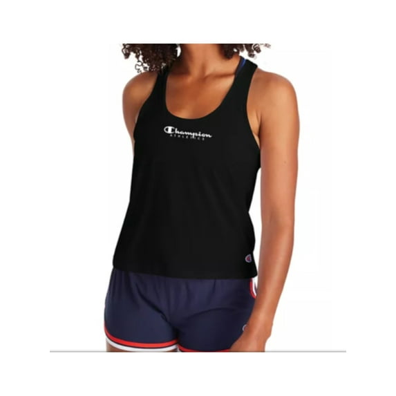 CHAMPION Womens Black Scoop Neck Active Wear Tank Top Plus 2X