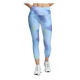 thumbnail image 1 of CHAMPION Womens Blue Moisture Wicking Pocketed Upf 50 Odor Protection Printed Active Wear High Waist Leggings M, 1 of 2