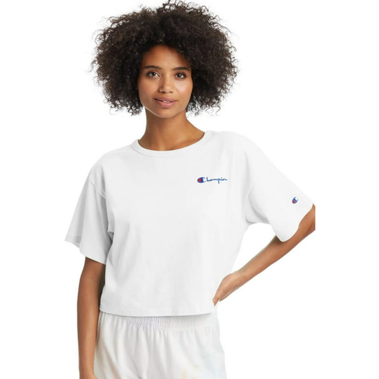 Champion crew neck crop top on sale