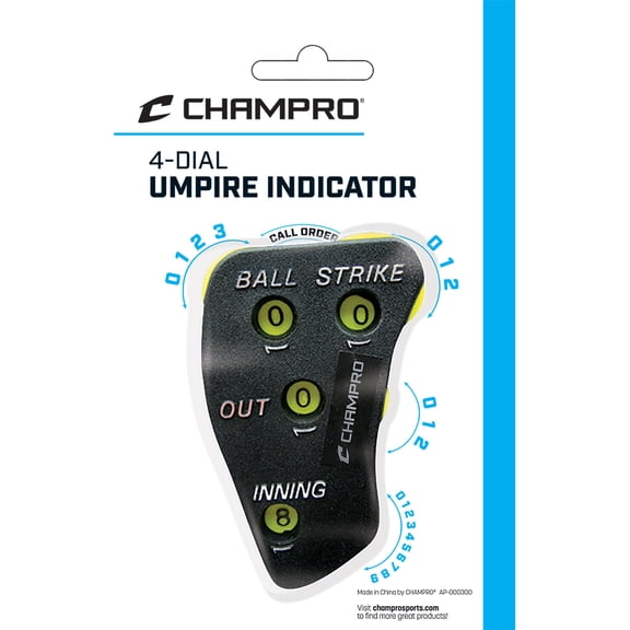 CHAMPRO 4-Dial Indicator with New Dial Configuration, 12 Pack, Retail Package