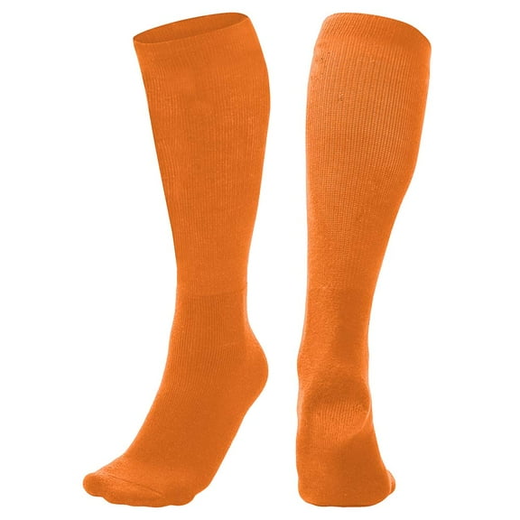 CHAMPRO Athletic Compression Socks, Small, Over-the-Calf, Orange