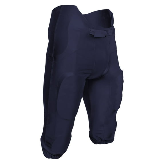 CHAMPRO Bootleg 2 Integrated Poly/Spandex Football Game Pants, Adult 3X-Large, Navy