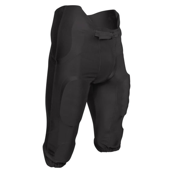CHAMPRO Bootleg 2 Integrated Poly/Spandex Football Game Pants, Adult Medium, Black