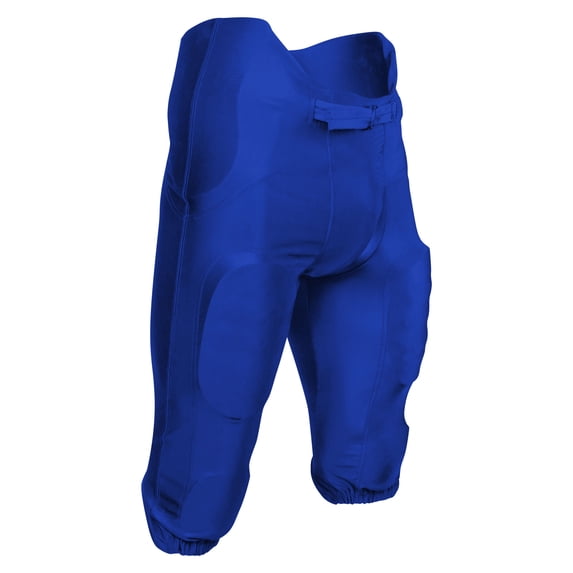 CHAMPRO Bootleg 2 Integrated Poly/Spandex Football Game Pants, Youth 2X-Large, Royal