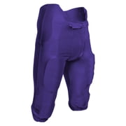 CHAMPRO Bootleg 2 Integrated Poly/Spandex Football Game Pants, Youth X-Small, Purple