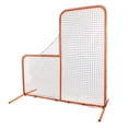 thumbnail image 1 of CHAMPRO Brute Steel Frame Baseball/Softball Pitcher’s Safety Protective L-Screen Batting Cage Net, 7’ x 7’, 1 of 8