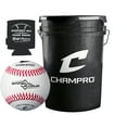 thumbnail image 1 of CHAMPRO CBB-90 Durahide Cover Baseballs in a Black Bucket with Padded Lid NEW!, 1 of 5
