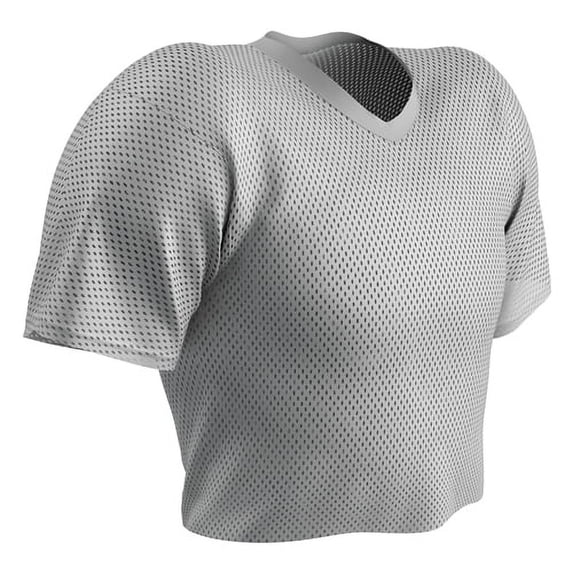 CHAMPRO Gridiron Porthole Mesh Football Practice Jersey, Adult Medium, White