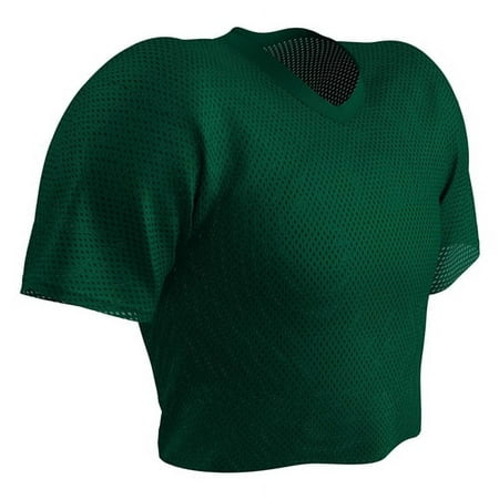 CHAMPRO Gridiron Porthole Mesh Football Practice Jersey, Youth X-Large, Forest Green