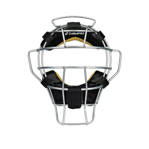 CHAMPRO Lightweight Umpire Mask, 23oz, Silver