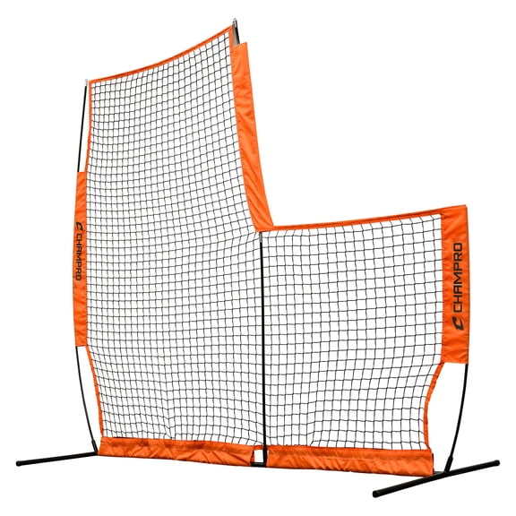 CHAMPRO MVP Baseball Softball L-Screen with Carry Bag