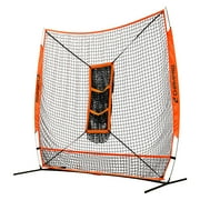 CHAMPRO MVP Portable Baseball/Softball Training Screen with 3-Pocket Net Attachment, 7'x7'