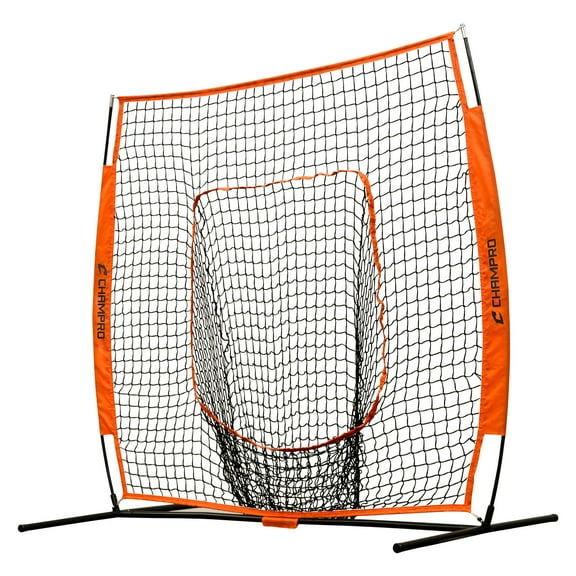 CHAMPRO MVP Portable Sock Net Baseball/Softball Collection Screen, 7'x7'