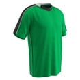 thumbnail image 1 of CHAMPRO Mark Lightweight Soccer Jersey, Adult Medium, Kelly Green, Black Highlights, White Trim, 1 of 2