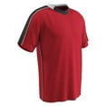 thumbnail image 1 of CHAMPRO Mark Lightweight Soccer Jersey, Adult X-Large, Scarlet, Black Highlights, White Trim, 1 of 2
