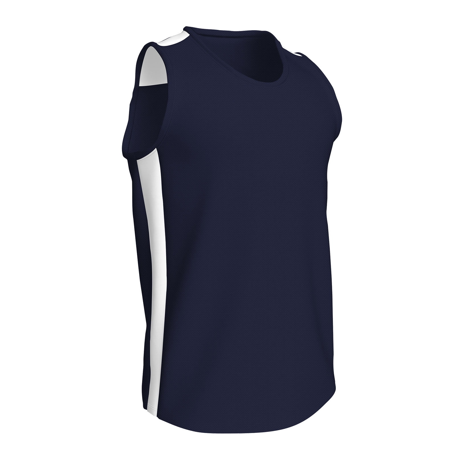 CHAMPRO Miler Track Jersey, Men's Small, Navy, White Highlights