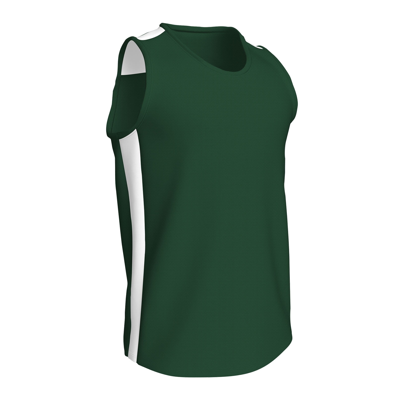 CHAMPRO Miler Track Jersey, Men's X-Large, Forest Green, White Highlights