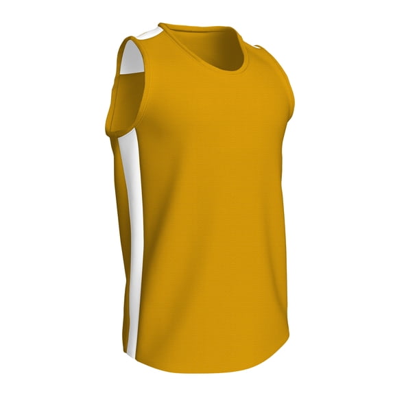 CHAMPRO Miler Track Jersey, Men's X-Large, Gold, White Highlights