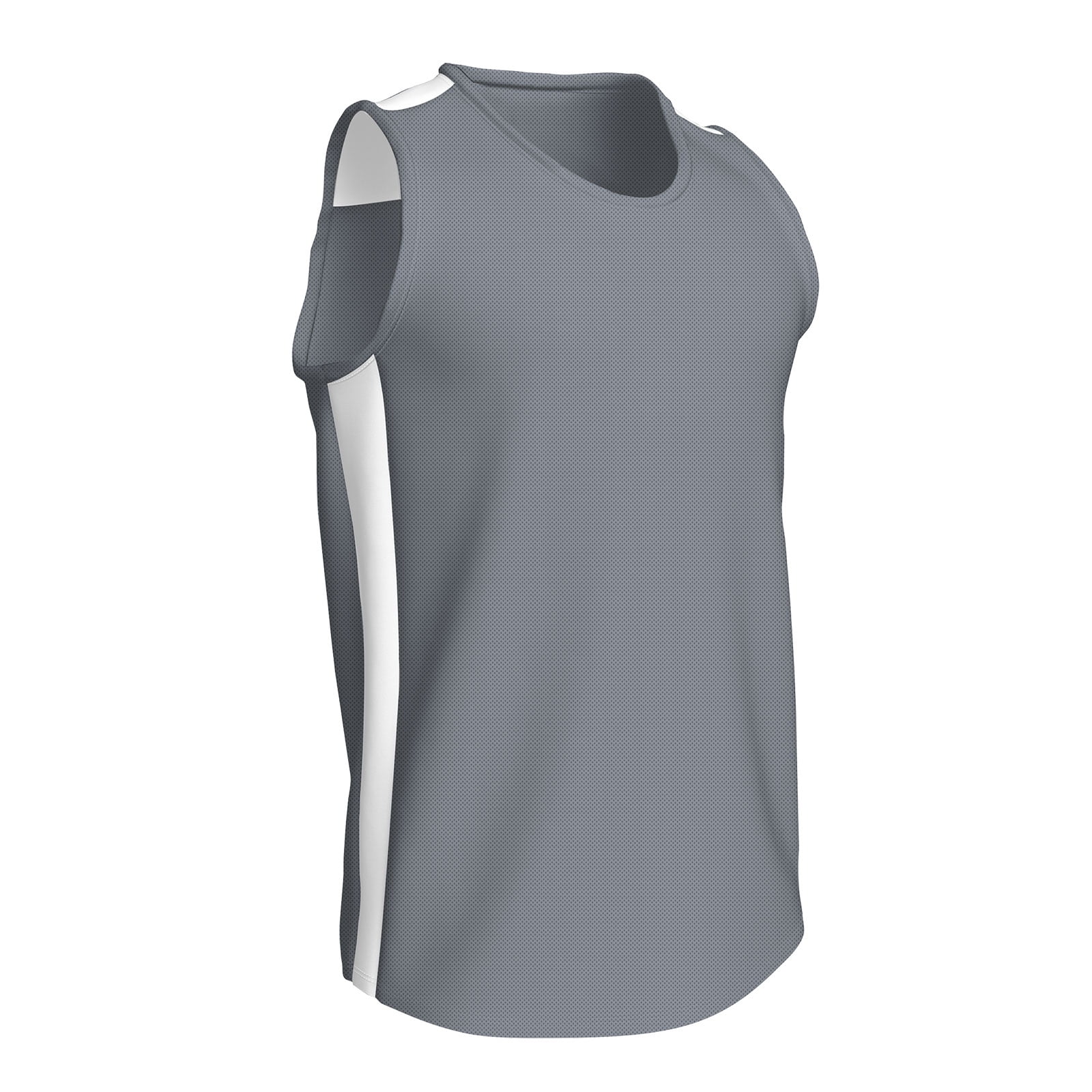CHAMPRO Miler Track Jersey, Women's 2X-Large, Silver, White Highlights