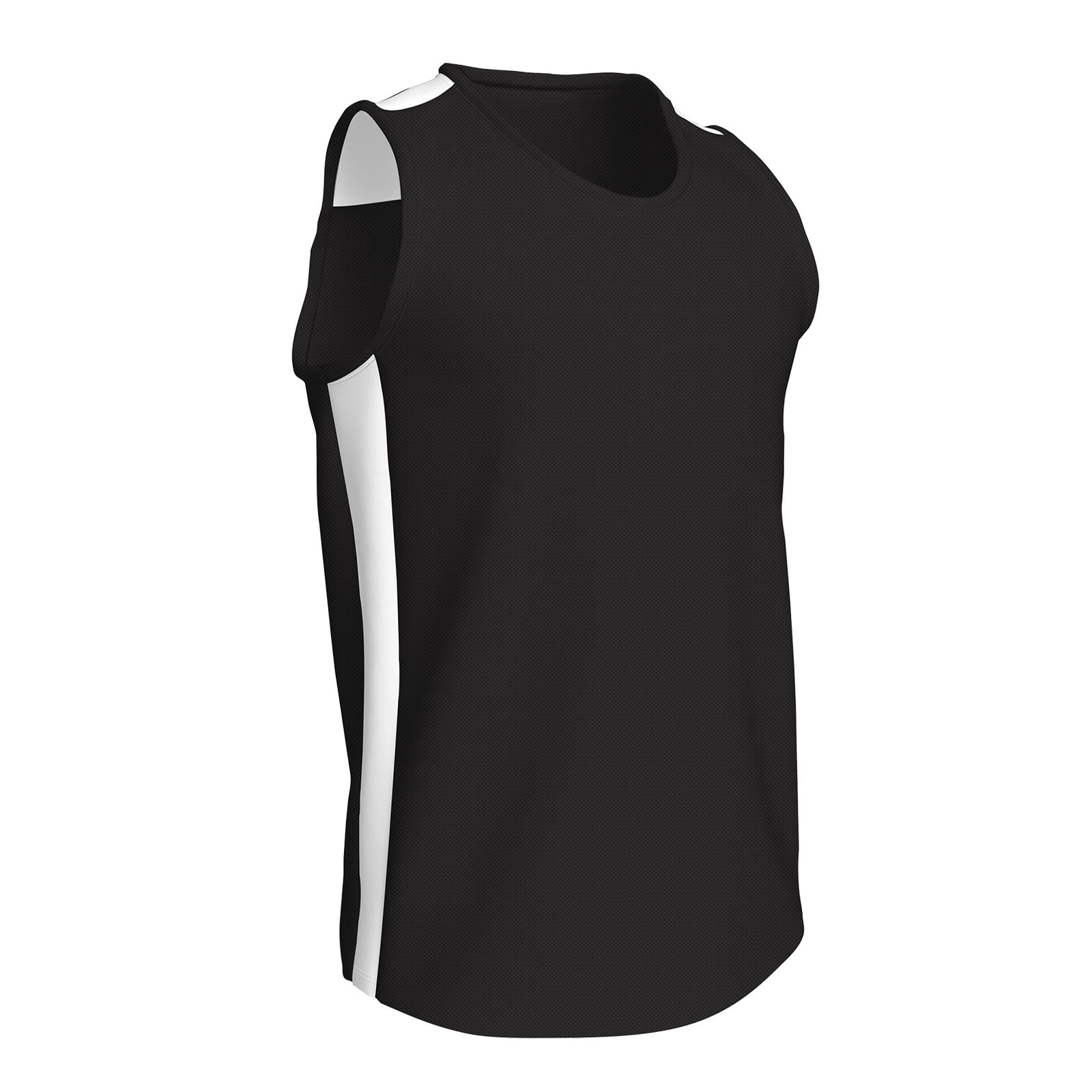 CHAMPRO Miler Track Jersey, Women's X-Large, Black, White Highlights