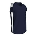 thumbnail image 1 of CHAMPRO Miler Track Jersey, Women's X-Large, Navy, White Highlights, 1 of 1
