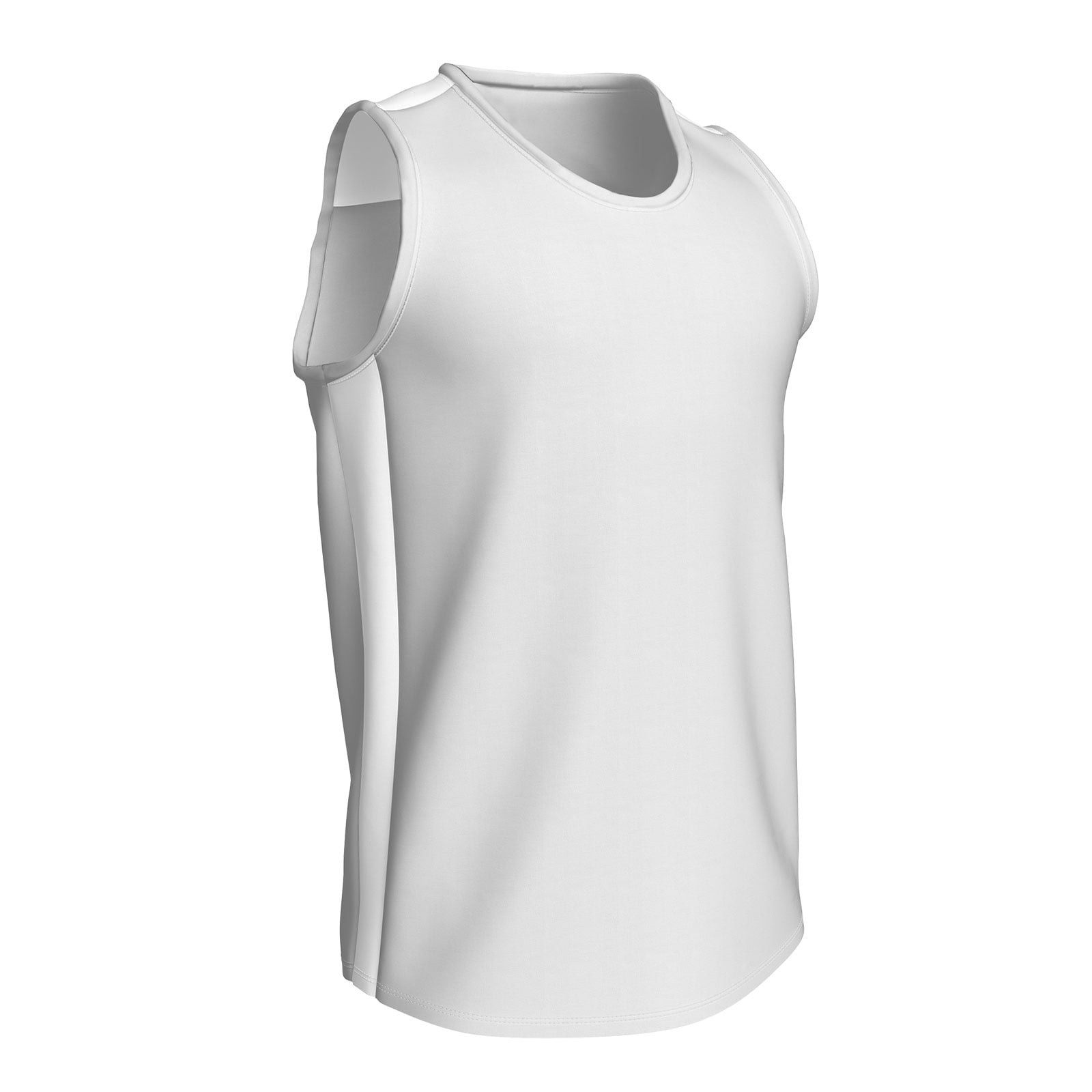 CHAMPRO Miler Track Jersey, Youth Small, White