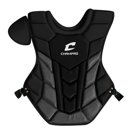 CHAMPRO Optimus Pro Plus Chest Protector, 14", Black