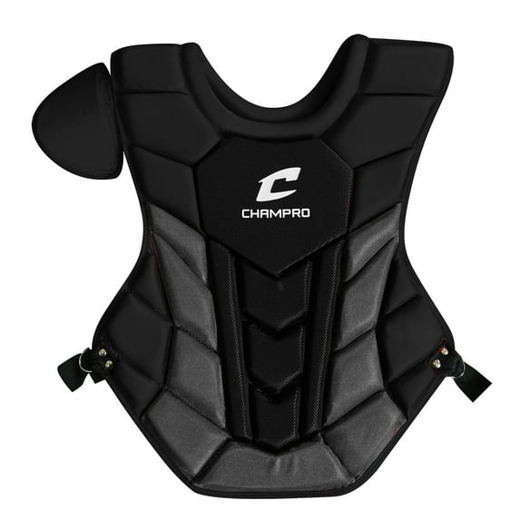 CHAMPRO Optimus Pro Plus Chest Protector, 15.5", Black
