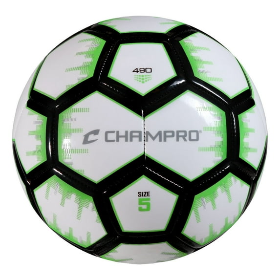 CHAMPRO Renegade Soccer Ball, Size 5, Optic Green