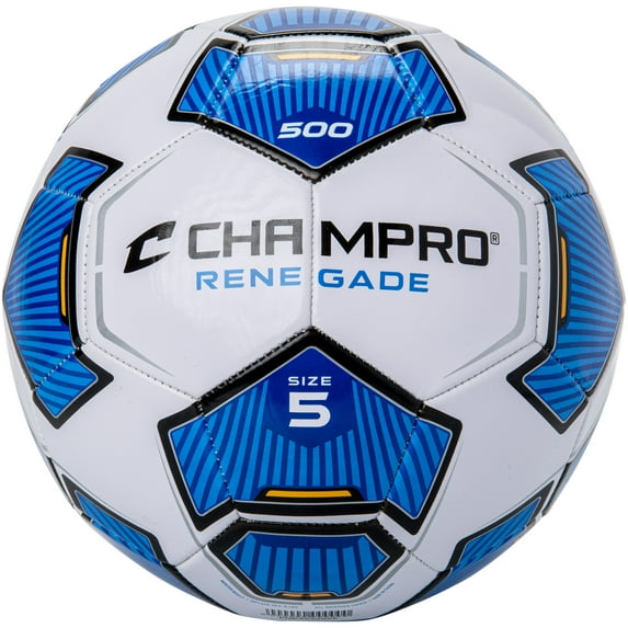 CHAMPRO Renegade Soccer Ball, Size 5, Royal