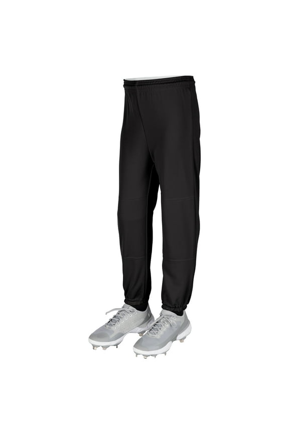 Rookie Pull-Up Baseball Pants, Youth Large, Black