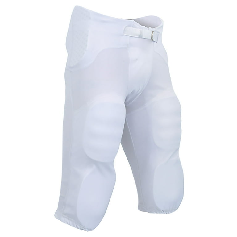 CHAMPRO Safety Integrated Football Practice Pants, Adult 2X-Large, White 