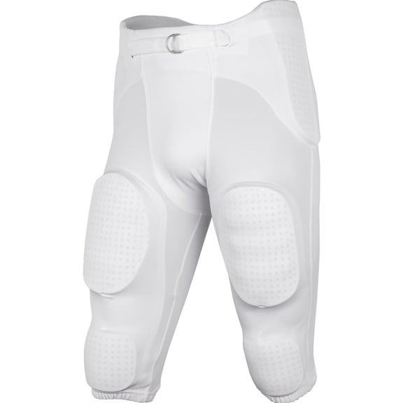 CHAMPRO Safety Integrated Football Practice Pants, Youth Small, White