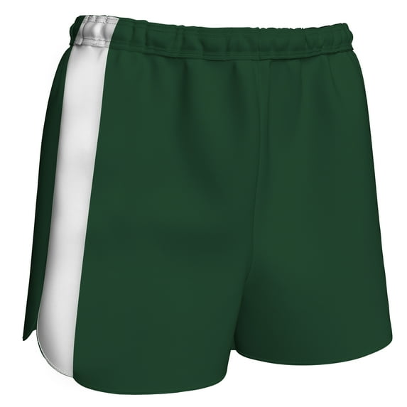 CHAMPRO Sprinter Track Shorts, Men's Medium, Forest Green, White Highlights