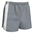 thumbnail image 1 of CHAMPRO Sprinter Track Shorts, Men's Medium, Silver, White Highlights, 1 of 1