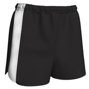 CHAMPRO Sprinter Track Shorts, Mens X-Large, Black, White Highlights