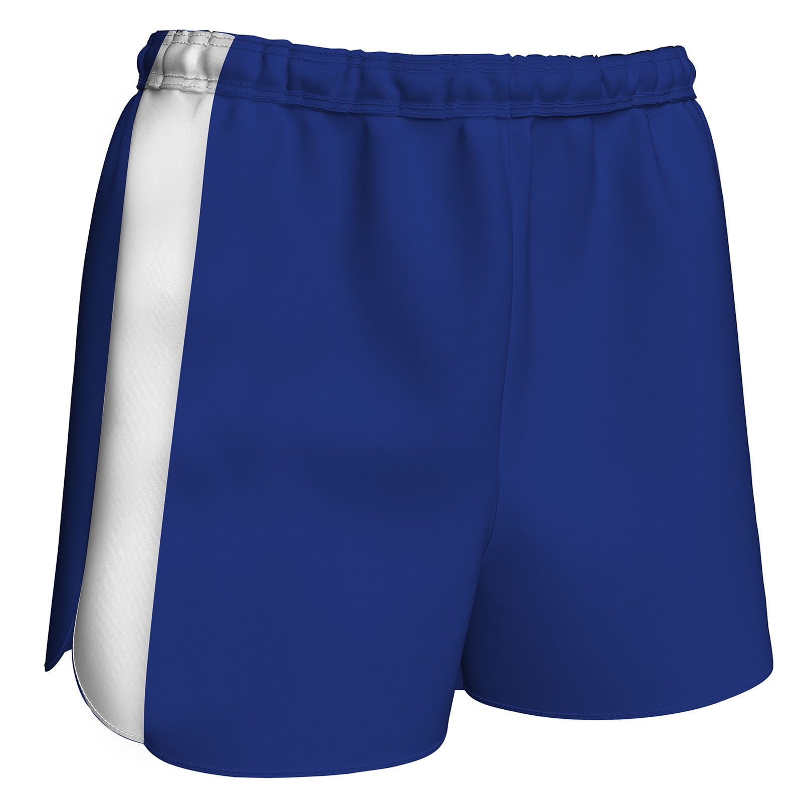 CHAMPRO Sprinter Track Shorts, Women's Medium, Royal, White Highlights