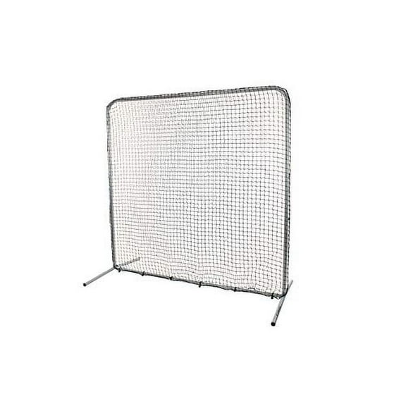 CHAMPRO Steel Frame Field Screen, Baseball/Softball Practice Net and Backstop, 10' x 10' Green Polyethylene (PE) Net