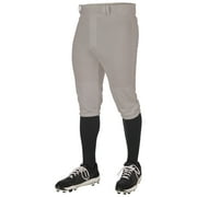 CHAMPRO Triple Crown 2.0 Baseball Knickers, Adult Medium, Grey