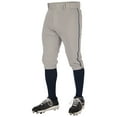thumbnail image 1 of CHAMPRO Triple Crown 2.0 Baseball Knickers with Braid, Youth Small, Grey, Navy, 1 of 5