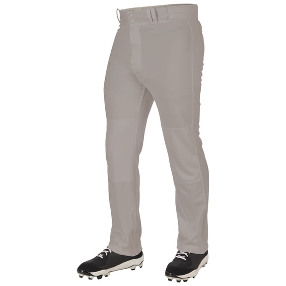 CHAMPRO Triple Crown 2.0 Open Bottom Baseball Pants, Youth Large, Grey